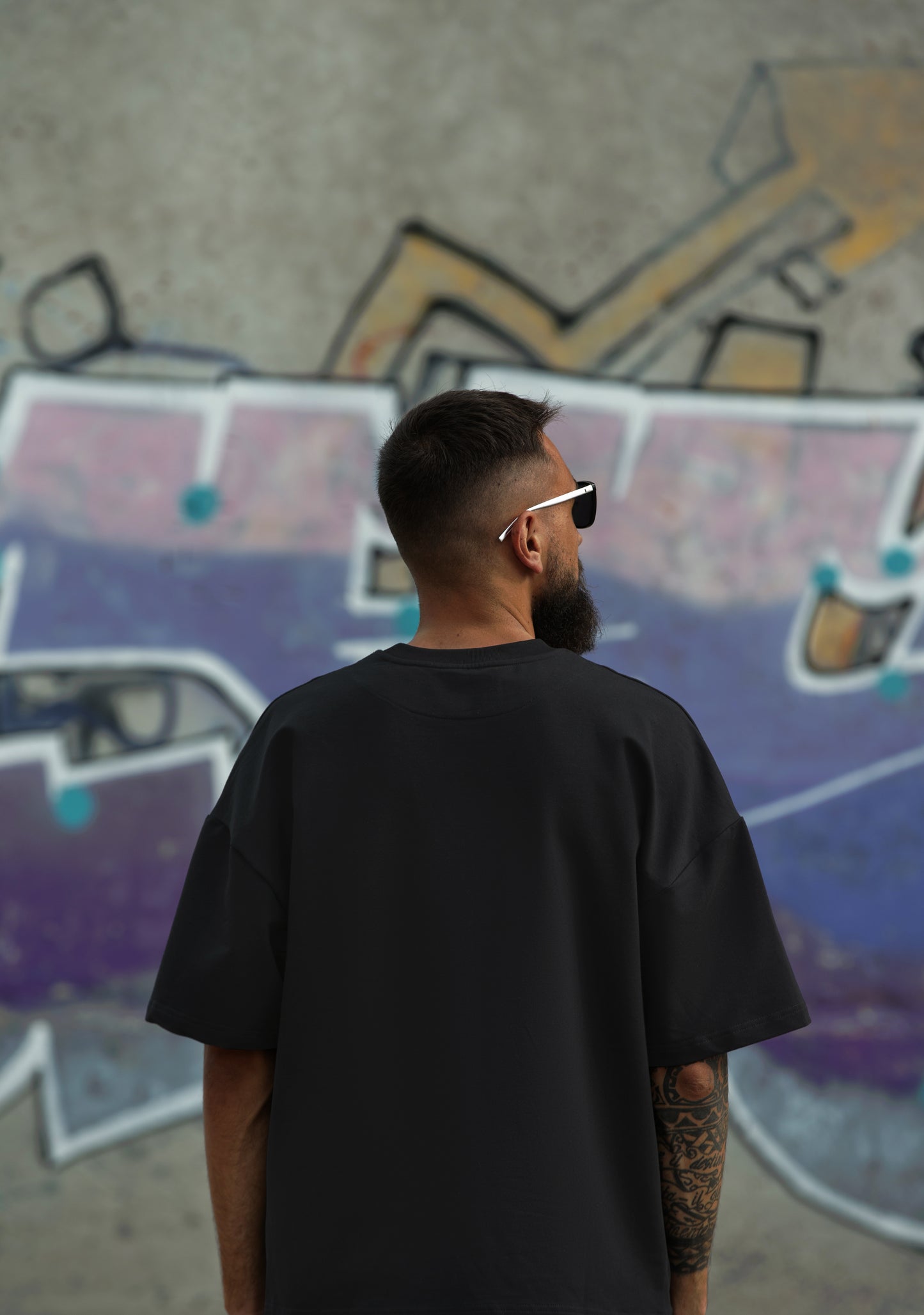 Black Heavyweight Oversized Solid T-Shirt