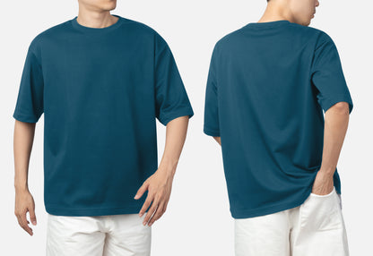 Teal Blue Heavyweight Oversized T-Shirt