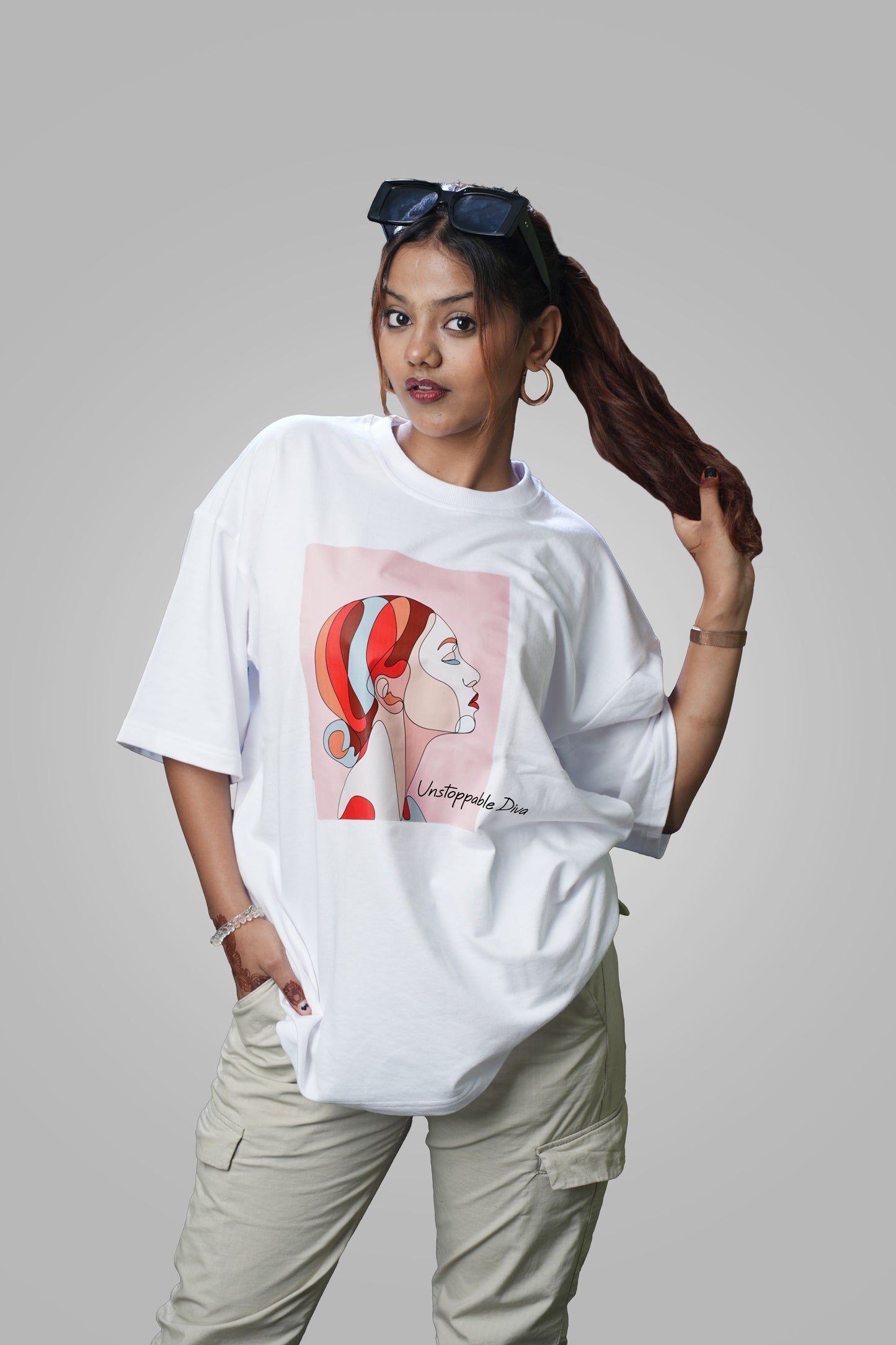 Unstoppable Diva Women Oversized T-Shirt