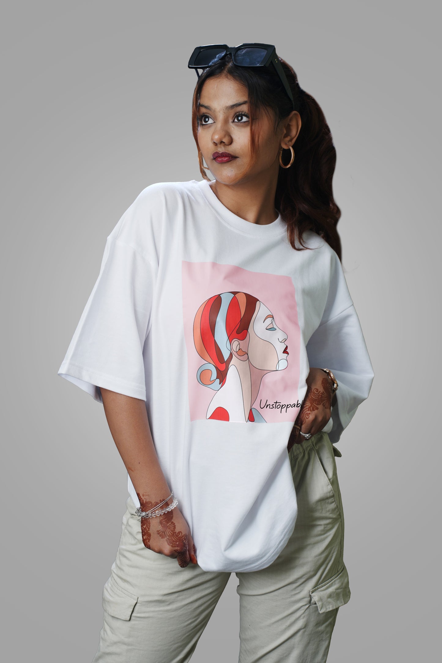 Unstoppable Diva Women Oversized T-Shirt